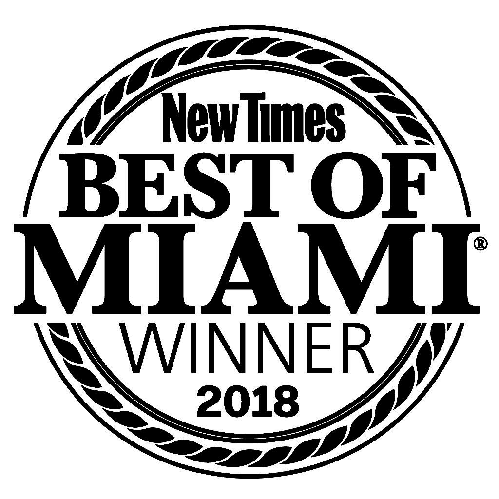 New Times Best of Miami Winner 2018